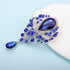 Kercisbeauty Wedding Bridal Black Teardrop Crystal Brooch Pin for Women Girls Special Occasion Accessories...