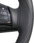 15 Inch 3D Universal Artificial Leather Steering Wheel Cover Stitch On Wrap with Needle & Thread Non-slip Black...