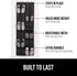 GORILLA GRIP Over the Door Shoe Organizer, 24 Large Breathable Mesh Pockets, Space Saving Hanging Storage Holder, Closet Rack Hanger Holds Up to 4...