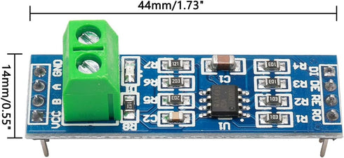 5 PCS RS-485 MAX485 Transceiver Chip Module TTL to RS-485 Module SCM Development Board...
