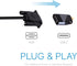 USB-C to VGA Adapter, USB Type C to VGA Travel Adapter, Compatible for MacBook Pro 2020, iPad Pro 2020, Chromebooks, XPS 13/15, Surface Book, Gala...