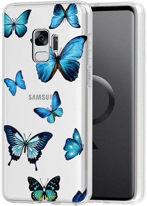 for Galaxy S9, Samsung S9 Case for Girls Women, Cute Clear Slim Shockproof Pattern Soft Flexible TPU Rubber Back Phone Protective Cover Cases for ...