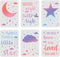 FINGERINSPIRE 6pcs Moon and Star Stencil, Clouds Stencil 11.7x8.3 inch Reusable Star Template, Good Night Baby Room Drawing Stencil for Painting o...