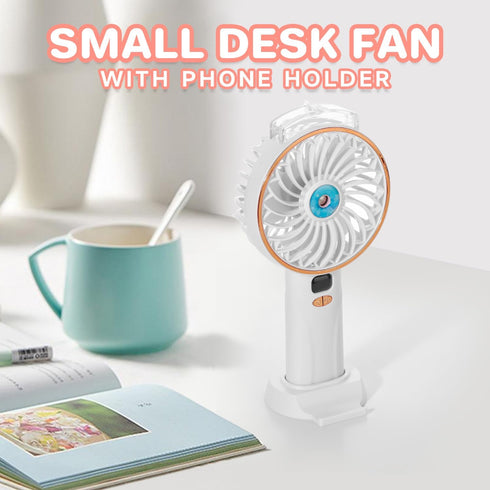Portable Handheld Fan, Battery Powered Handheld Mini Misting Fan Desk Fan, 5 Speeds Digital Display, Personal Cooling Water Spray Small Fan Gift f...
