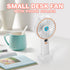 Portable Handheld Fan, Battery Powered Handheld Mini Misting Fan Desk Fan, 5 Speeds Digital Display, Personal Cooling Water Spray Small Fan Gift f...