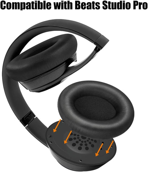 HiFan Replacement Ear Pads for Beats Studio Pro, Extreme Comfort Replacement Ear Cushions Kit, Noise Isolation Adaptive Memory Foam Ear Covers for...