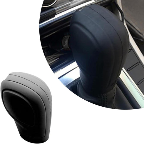 Pack-2 Car Shift Knob Protective Cover, Silicone Tightly Wrapped Anti-Slip and Dust-Proof Decoration, Side Opening Design Gear Lever Cover, Univer...