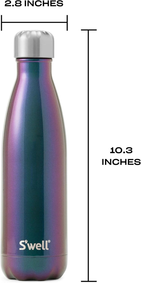S’well Stainless Steel 17oz Water Bottle, Supernova Design, Triple-Layer Vacuum Insulation Keeps Drinks Cold 36 Hours and Hot 18 Hours, BPA Free...
