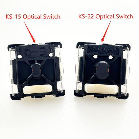 kutethy Gateron KS-22 RGB Optical Switches Pre-lubed for Optical Switches Mechanical Keyboard (70 Pcs,Optical Blue)...