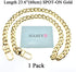 HAHIYO Purse Chain Strap 23.6 inches SPOT-ON Gold Shoulder Cross Body Sling Purse Handbag Clutch Replacement Comfortable Flat 0.4' Wide Enough 2.4...