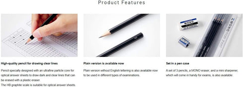 Tombow Pencil set for dragonfly pencil mark sheet MONO HB MA-PLMKN...