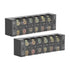 2pcs 60A 600V Terminal Strip, Dual Row Screw Clamp Wire Terminal Block with Clear Cover for Bridge Lighting, Connectors for Electrical Cables for ...