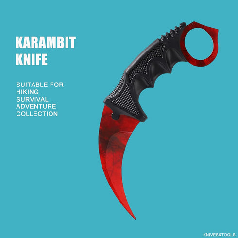 2 Pieces Karambit Knife Fixed Blade Tactical Camping Tool,Outdoor Hunting Knife with Sheath and Cord, Suitable for Hiking, Adventure, Survival and...