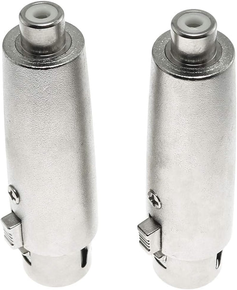 Maxmoral XLR to RCA Adapter Converter, 2PCS Metal Construction Connector for Microphone Audio Electronics...