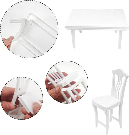 30 Pcs Miniature Food Drinks Laptop Computer Books Toys Dollhouse Miniature Furniture Plastic Table Fits Accessories Scale Dollhouse Playsets Girl...