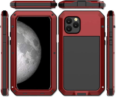 Marrkey for iPhone 11 Pro Max Case,Full Body Protective Cover Heavy Duty Shockproof Tough Armour Aluminum Alloy Metal Case with Silicone Built-in ...