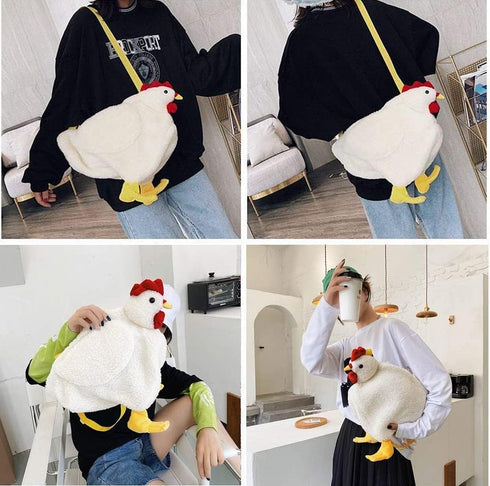 Cute Chicken purse hen bag, chicken bag, chicken Handbag, cute tote bag Cartoon bag For Women...