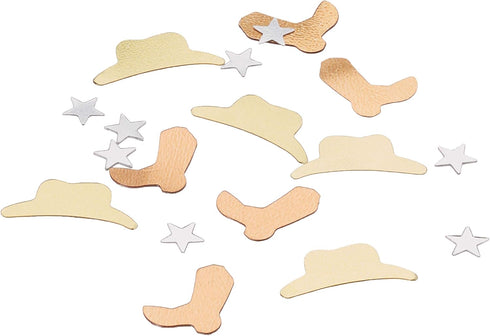 Fanci-Fetti Western Icons (copper, gold, silver) Party Accessory (1 count) (1 Oz/Pkg)...