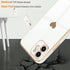 Teageo Compatible with iPhone 12 Case for Women Girl Cute Love-Heart Luxury Bling Plating Soft Back Cover Raised Full Camera Protection Bumper Sil...
