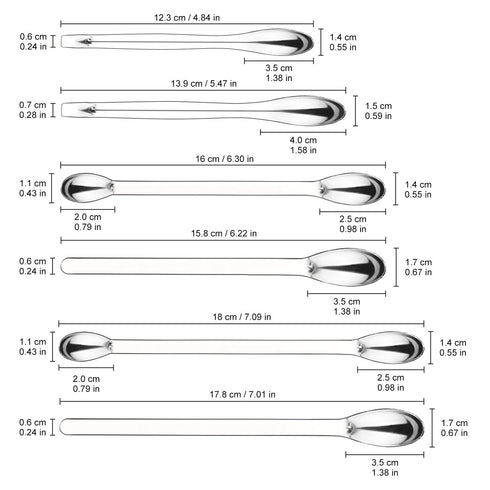 11 Pcs Lab Micro Spoon and Spatula Set, Stainless Steel Double-Ended Lab Spatulas Sampling Spoons Micro Scoopulas Weighting Set...
