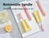 Bottle Brush Sponge Cup Brush Set, Removable Handle Upright Design Large Cup Brush + Extended Straw Brush + Lid Brush, Environmentally Conscious P...