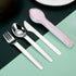 Travel Cutlery Set with Case Portable Silverware Utensils Set,ABS cutlery box, spoon and forkReusable Flatware Set Cutlery Set for Camping Picnic ...