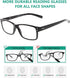 Eyekepper 5 Pack Reading Glasses for Men Includes Reader Sunglasses Spring Hinges Classic Cheater Glasses +1.75...