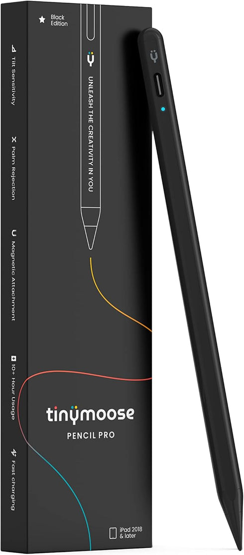 Pencil Pro Black Edition Active Stylus Pen for iPad (2018-2022), iPad Pro 11/12.9, iPad 6/7/8/9, iPad Mini 5/6, iPad Air 3/4/5 (Black Edition)...