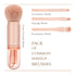 Travel Makeup Brushes Set: 4 in 1 Small Travel Makeup Brushes Mini Facial Makeup Brushes Retractable Makeup Brush Professional Foundation Blending...