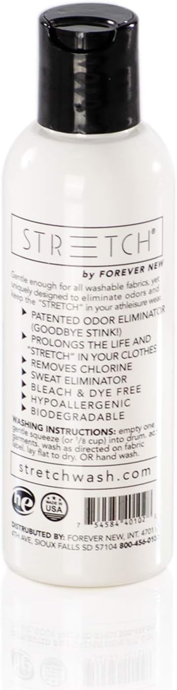 Forever New Stretch Active Wear Laundry Detergent, Liquid, Original Scent, 3.38 Fl Oz - Ideal for Workout Clothes, Swimwear, Yoga Wear, Athletic G...