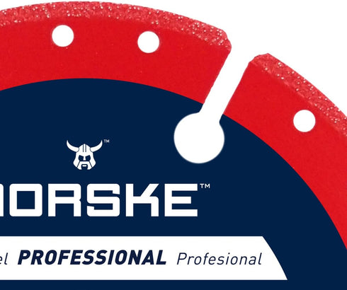 Norske Tools NDBS335 4.5 inch Mega Bite Diamond Vacuum Brazed Cutoff Wheel 7/8 inch Bore for Cutting in Wood, Tubular Metals, Non-Ferrous Metals, ...