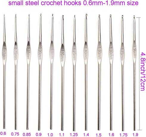 KOKNIT Crochet Hooks Set with Storage Case, Soft Grip Ergonomic Crochet Needles, Smooth Coloured Aluminum Yarn Crochet Hooks Crochet Kit with Croc...