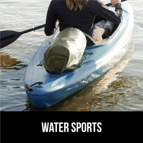 Gorilla Gear Heavy Duty 100% Waterproof IPX 6 Dry Bag, Tear and Puncture Resistant Bags for Kayaking Boating Hiking Camping Swimming Water Sports,...