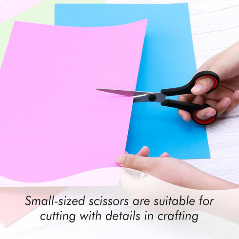 Scissors All Purpose 4-Pack, Heavy Duty Scissors Set with Thick and Sharp Blades, Premium shears with Soft Handles, Paper Scissors for Office Hous...
