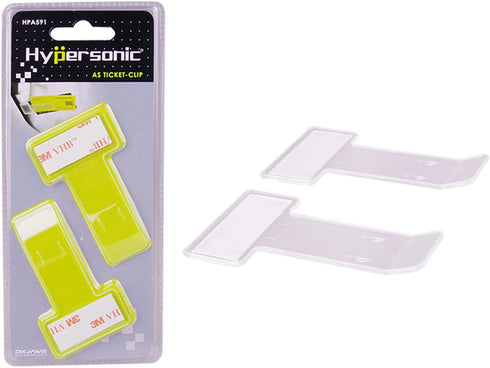 Hypersonic Car Windshield Parking Tickets Holder Transparent Auto Accessories Clip 2PCS...