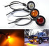 15Pcs 3/4 Inch LED Marker lights Signal Light 12V for Trailer Truck Bus Van (Red+Amber+White)...
