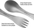 TiTo Titanium Spork 2-in-1 Spoon,Fork and Knife Lightweight Camping Utensil,Eco-Friendly Flatware for Outdoor Traveling,Hiking,Backpacking and Pic...