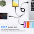 [2024 Upgraded 2 Pack Multi Retractable Charging Cable, 3 in 1 USB Charging Cable with USB C/Micro USB/Phone Port, 3.3FT Charging Cable for Phone ...