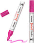 Pink Paint Pens Permanent Markers - 2 Pack Paint Markers for Metal, Rubber,Wood, Rocks, Canvas, Plastic, Dark Surface, Craft Art Supplies, Medium ...