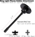 Super Magnetic Phone Holder for Ring Light and Tripod Stand with 1/4'' and Hot Shoe Adapter, Flexible Cell Phone Tripod Mount Adapter for MagSafe ...