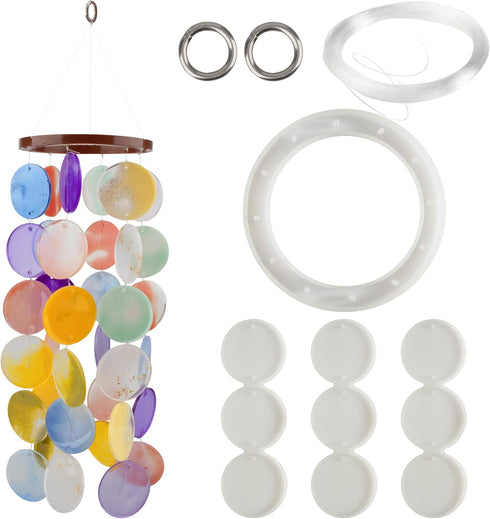 Temlum Silicone Resin Molds for Wind Chime, DIY Resin Wind Chime Molds Resin Casting Mold for Home Décor Resin Craft Supplies...