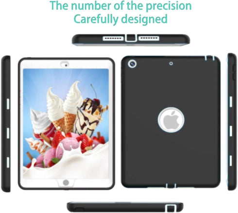 Case for iPad 9th / 8th / 7th Generation Cover case 10.2 inch with Built-in Screen Protector Model MYLF2LL/A MYLD2LL/A MYLC2LL/A MYN32LL/A MYL92LL...