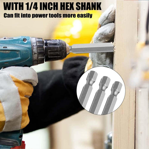Utoolmart H4 Magnetic Hex Head Screwdriver Bits, 1/4 Inch Hex Shank 50mm Length S2 Power Tools 10pcs...