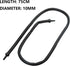 Aquarium Flexible Rubber Wall Air Curtain Bubble Tube for Fish Tank Soft Rubber Tube Hose Oxygen Diffuser Tube 75cm/29.5“ Length...