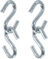 Paracord Planet - 4 Packs - S Shaped Hooks S Hanging Hooks S Metal Hanger - 3/8 Inch Thick, 3 Inches Long...