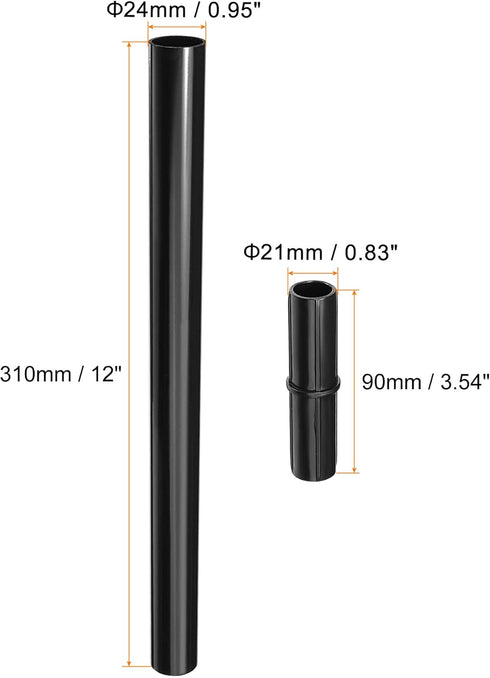 MECCANIXITY Solar Torch Light Extension Pole and Joint Kit 12 Inch Landscape Light Replacement Connector for Garden Pathway Lighting, 6 Set...