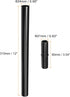 MECCANIXITY Solar Torch Light Extension Pole and Joint Kit 12 Inch Landscape Light Replacement Connector for Garden Pathway Lighting, 4 Set...