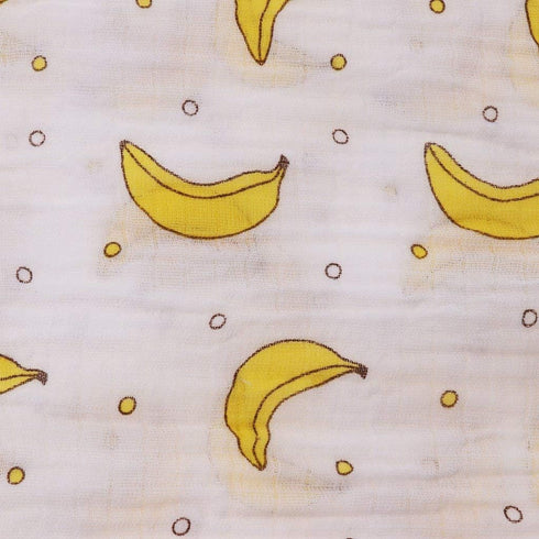 Muslin Swaddle Square Blankets Baby Receiving Blanket Wrap Swaddle Towel for Girl Shower Gift - Banana...