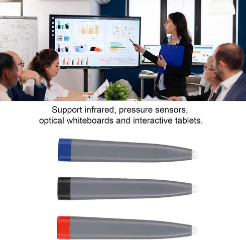 Touch Screen Pen, 3 Stylus Electronic Whiteboard Teacher Pen,Support Infrared, Pressure Sensors, Optical Whiteboards and Interactive Tablets,for W...