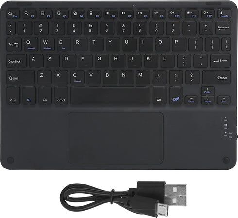 Bluetooth Keyboard, Multi?Function Scissor Keyboard with Touchpad External Computer 10in Ultra-Slim Portable Keyboard(Black)...